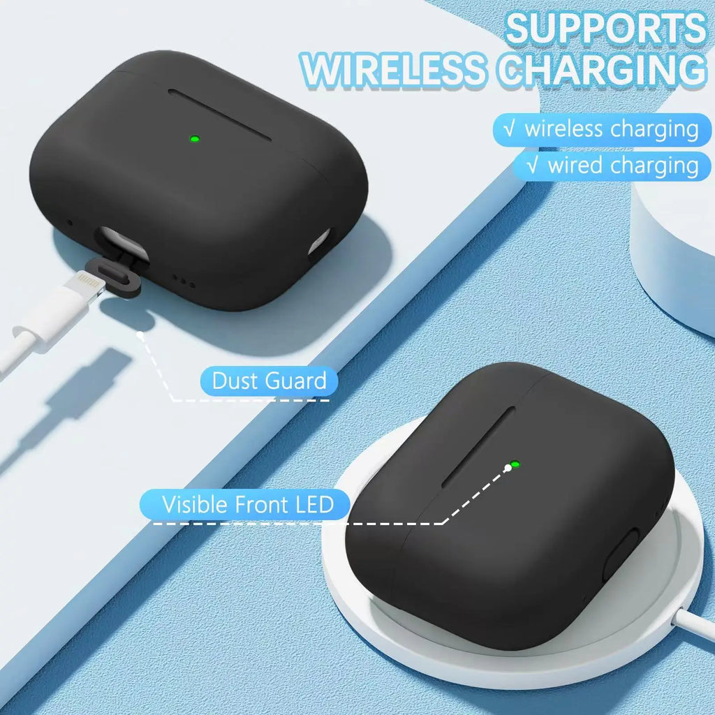 For Airpods Pro 3 Generation Cover (2025) Slim Silicone Case Full Protector Cover with Wrist Lanyard for Cute AirPods Pro 3 Case